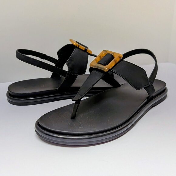 OluKai La‘i T–Bar Strappy Beach Sandals in Lava Rock - Picture 4 of 16
